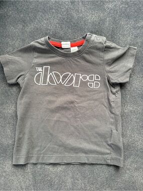 H&M The Doors Gray Kids Graphic Tee with White Logo